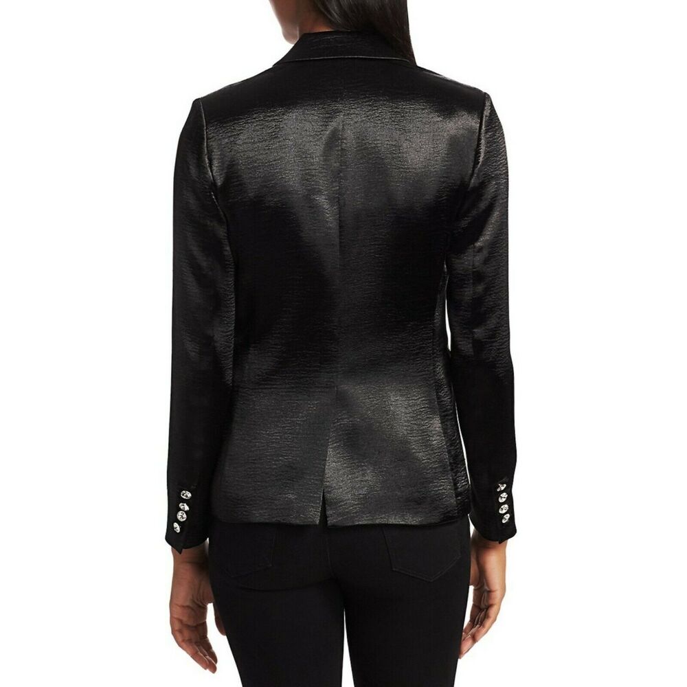 Generation Love Adele Crystal Button Blazer Black… - image 4
